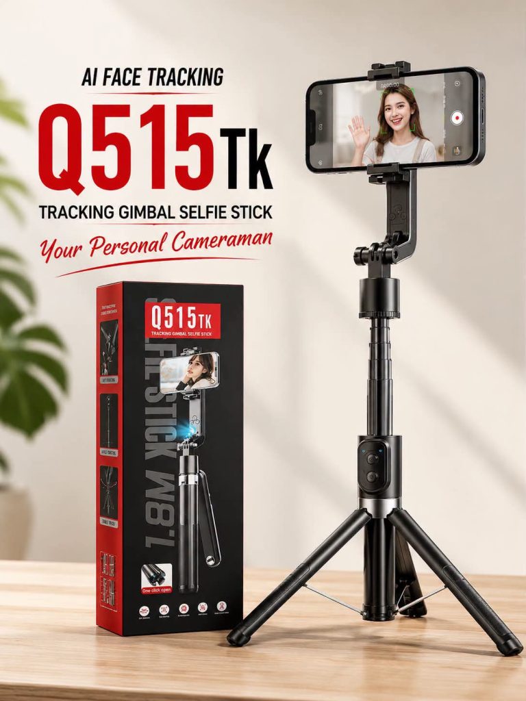 Q515TK AI Face Tracking Gimbal Selfie Stick